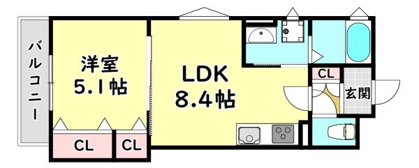 寝屋川市萱島桜園町のアパート