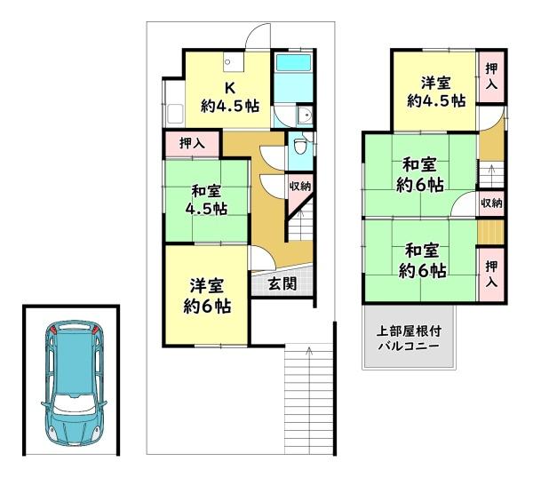 寝屋川市太秦中町の貸家