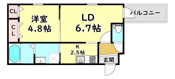 守口市八雲中町１丁目のアパート