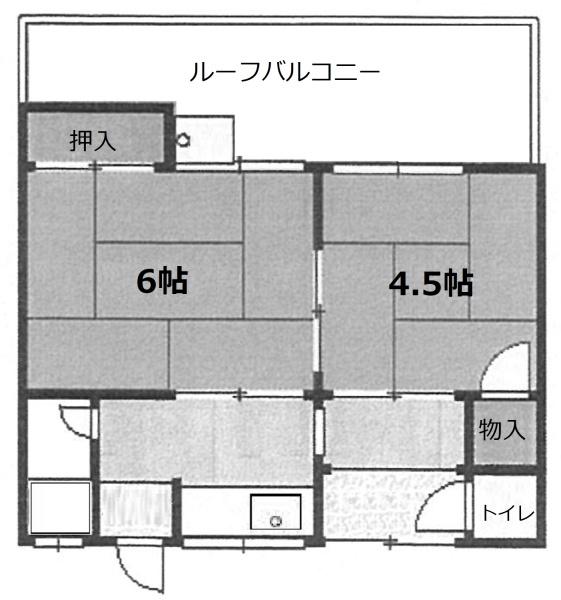 二番割貸家8号