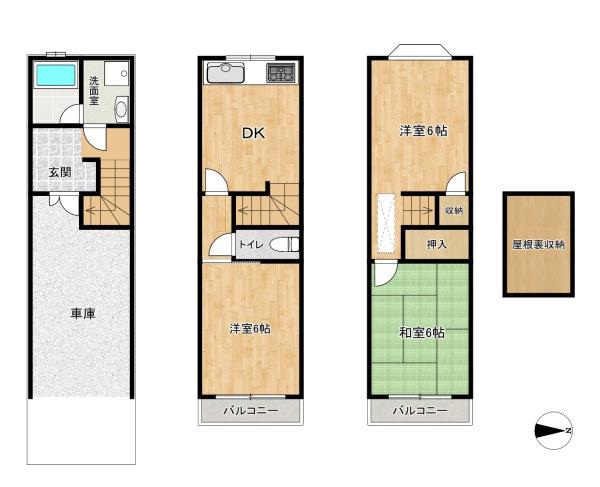 大東市北条３丁目の貸家