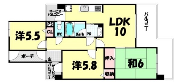 朝日プラザ雲雀ケ丘