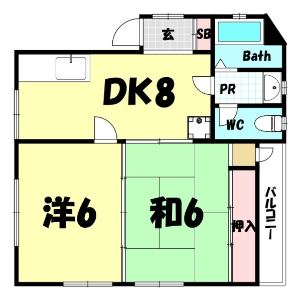 楠丘町貸家