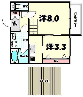 神戸市中央区上筒井通２丁目のハイツ