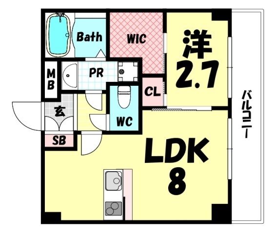 セレニテ兵庫エクラ(間取り)