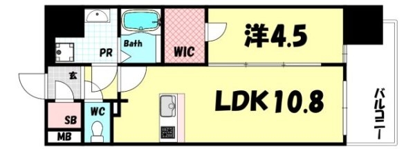 ソルテラス神戸栄町通(間取り)