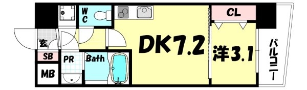 セレニテ神戸ミラクノール(間取り)