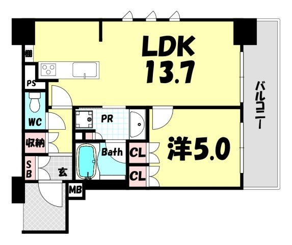 ワコーレザ・神戸旧居留地レジデンスタワー(間取り)
