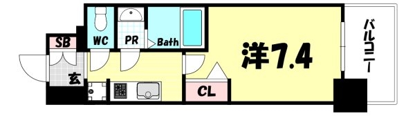 エスライズ神戸三宮山手通壱番館(間取り)