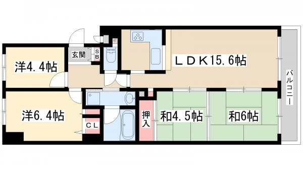 ファミールハイツ北大阪5号棟1番館