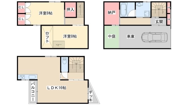 プルメリア西三国3番館（西側）
