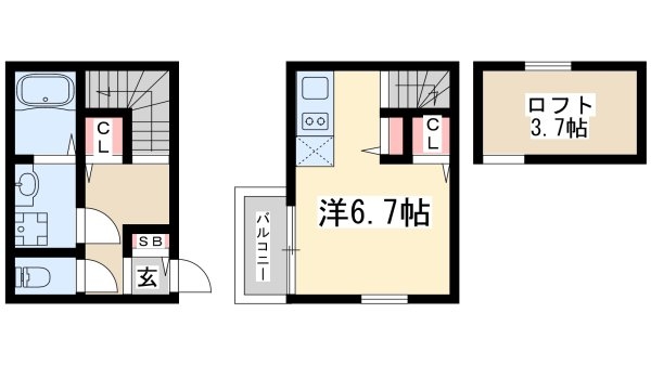 吹田市垂水町１丁目のアパート