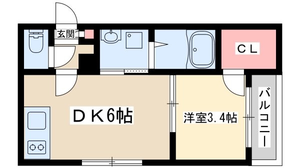 大阪市東淀川区下新庄２丁目のアパート