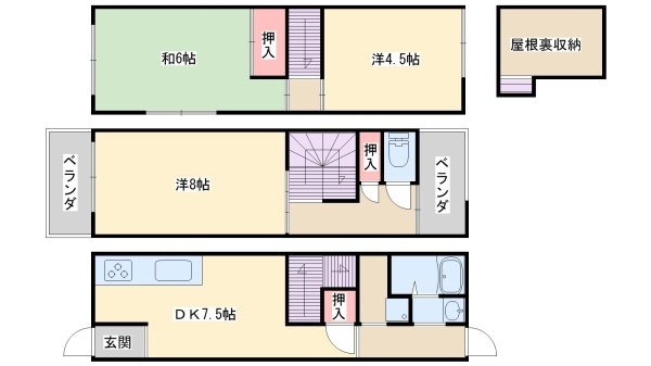 十三東藤井貸家