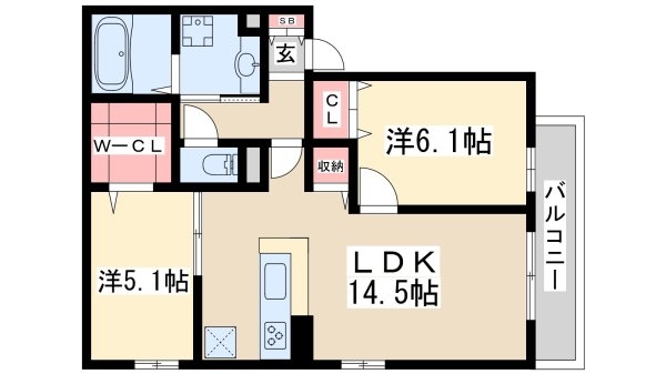 エトワール新高Ｂ棟