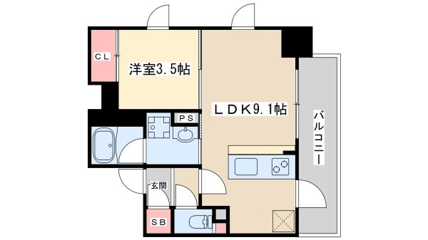シーズンフラッツ新大阪(間取り)