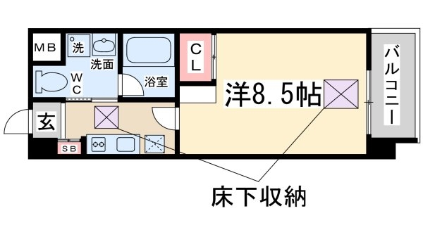 イーバイユー新大阪(間取り)