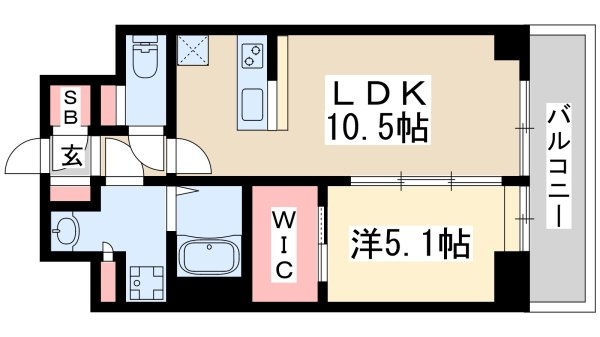 吹田市垂水町3丁目のマンション(間取り)