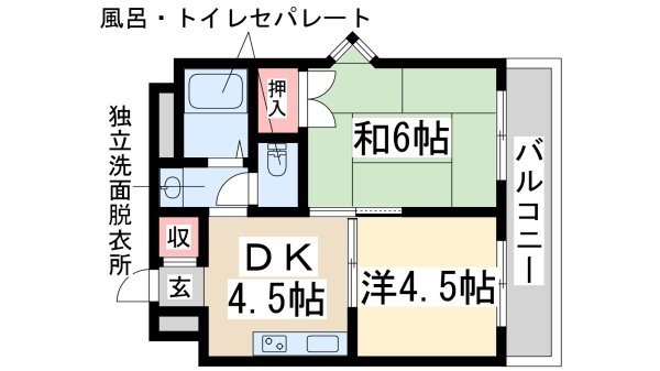 フェリーチェ西中島(間取り)