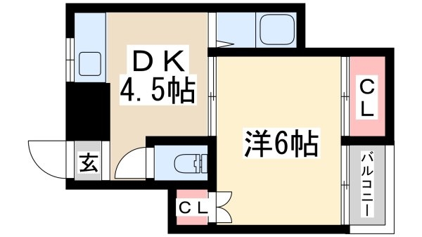 長井ハイツ淡路(間取り)