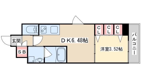 江坂プライマリーワン(間取り)