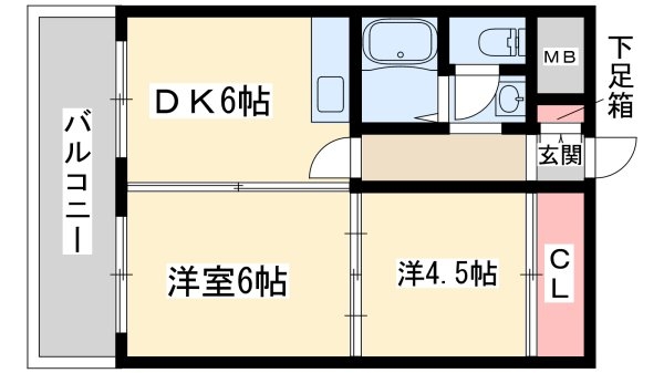 ミフネセントラルベア東三国(間取り)