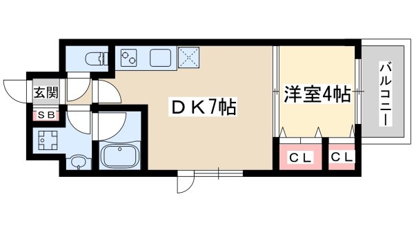 スプランディッド三国2(間取り)
