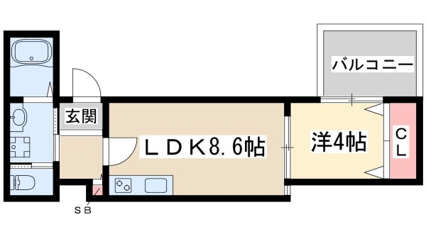 ラシャンス西中島南方(間取り)