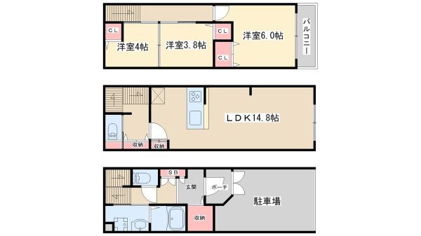 東三国5丁目貸家
