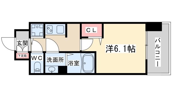 プレサンス南森町駅前(間取り)
