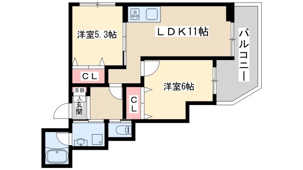 ヴェルメゾン吹田元町(間取り)