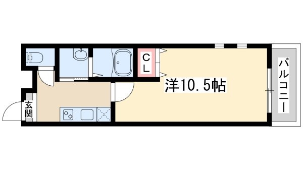 吹田市垂水町1丁目のアパート(間取り)