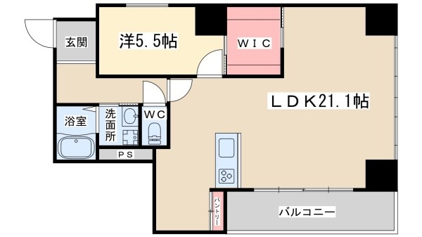 Lega梅北(間取り)