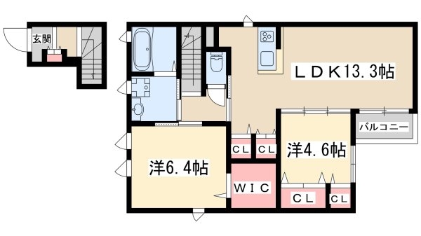 大阪市淀川区新北野２丁目のアパート