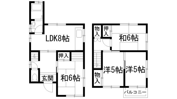 多田院2丁目貸家