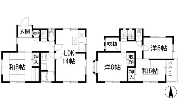 武庫山1丁目貸家