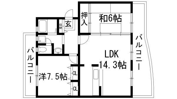 東山台ハイツ203号棟