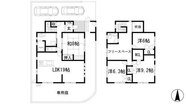 上甲東園4丁目戸建貸家（A号）