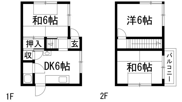 鉢塚1丁目貸家