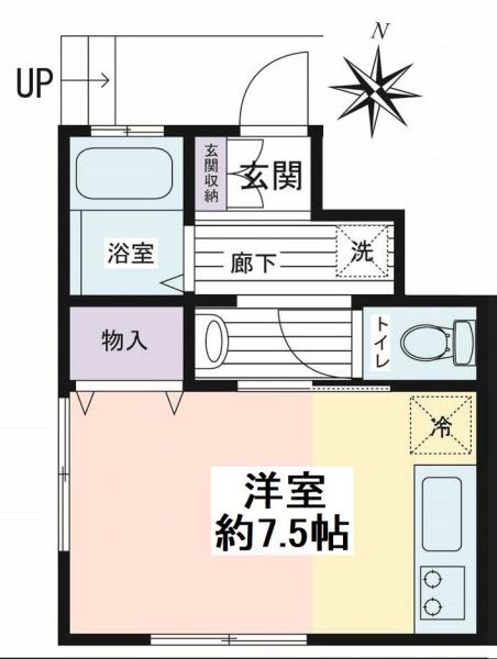 大和市深見台4丁目のアパート(間取り)