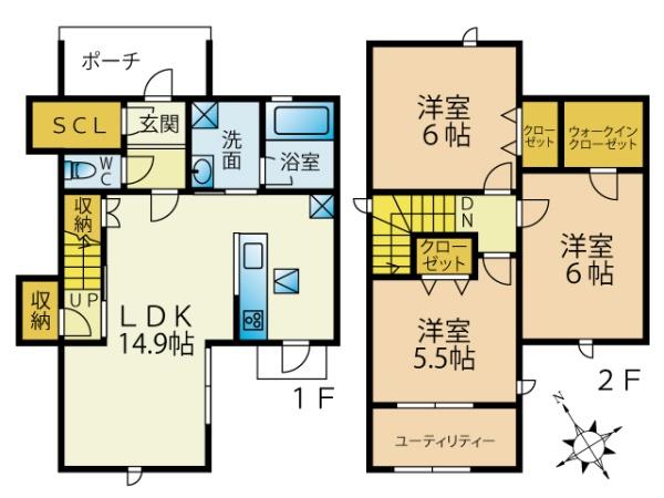 福岡市東区舞松原１丁目のタウンハウス