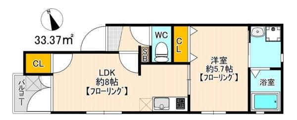 福岡市東区香椎１丁目のアパート