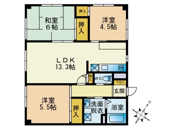 福岡市東区名子３丁目のアパート