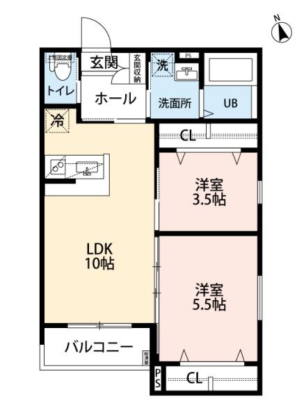 福岡市東区箱崎４丁目のアパート