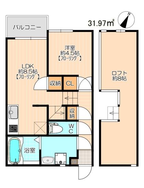 福岡市東区和白４丁目のアパート