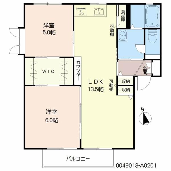 ビューハイツ小森野 A棟(間取り)