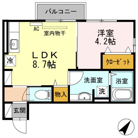 セジュール合川南　A棟