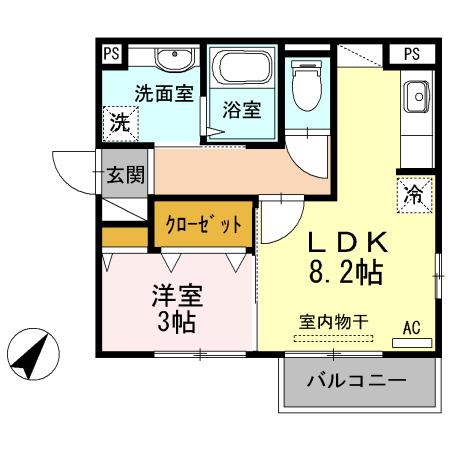 セジュール合川南　A棟