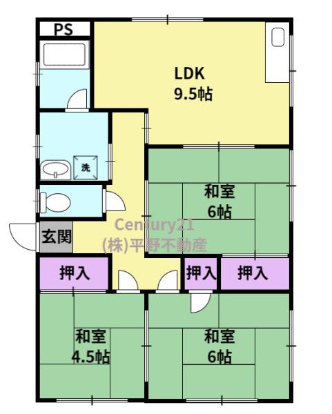 高良内秋山貸家3
