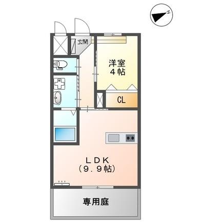 カーサブリランテ櫛原(間取り)